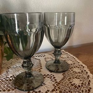 Vintage Gibraltar Libbey water goblets